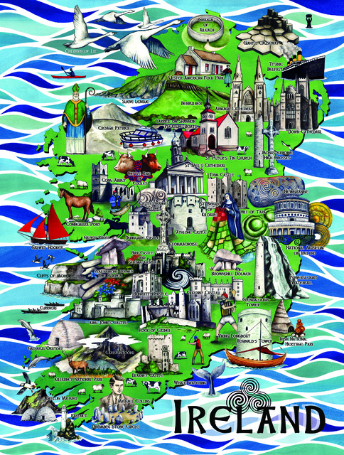 Art Puzzle of Ireland - 1000 Pieces - Click Image to Close