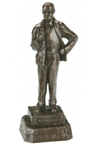 James Joyce Bronze Statue 9.2"