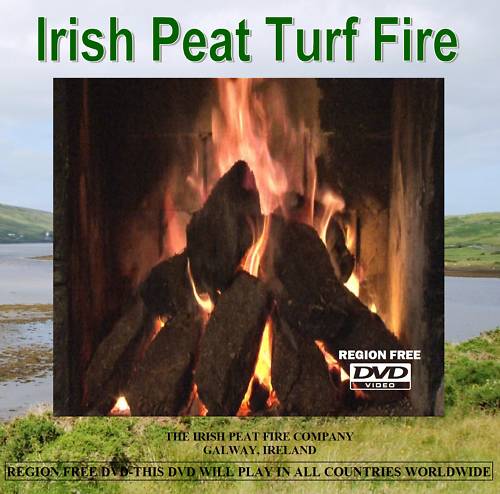 Irish Peat Turf Burning Fire DVD