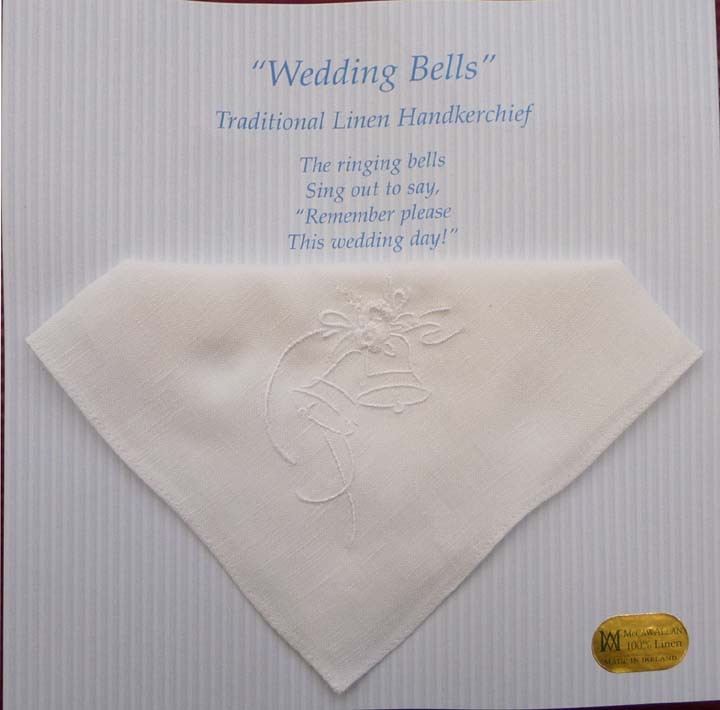 irish wedding handkerchief