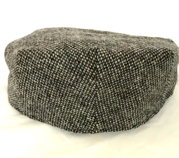 Irish Plain Grey Vintage Tweed Flat Cap