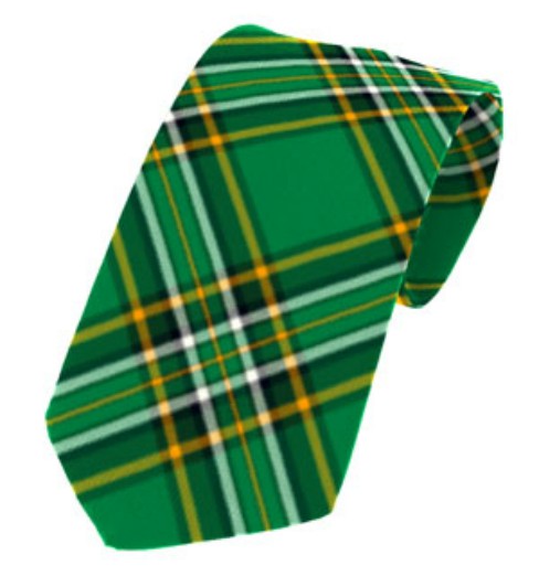 Irish National Plain Weave Pure New Wool Tie