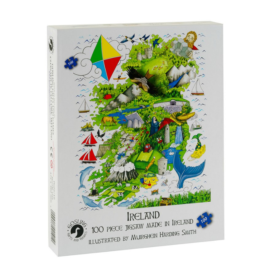 Map of Ireland Jigsaw Puzzle - 100 Pieces - Click Image to Close