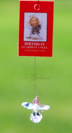 Crystal Hanging Angel/Birthday - Click Image to Close